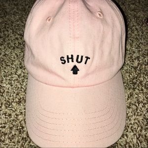 PINK A-LAB STRAPBACK HAT “SHUT UP”